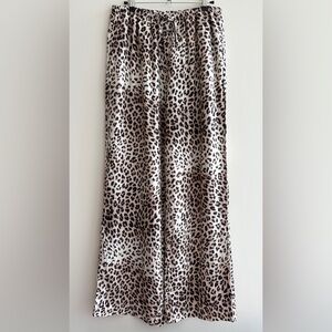 Cotton On Haven Wide Leg Print, Leopard Pants, Size 8, NWT